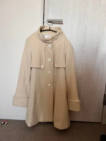 Rien de Rien 크림색 롱 코트