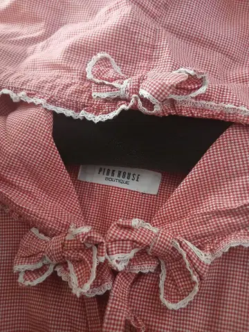 PINK HOUSE 깅엄 체크 긴팔 셔츠