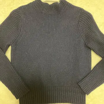 UNITED ARROWS 리브 하이넥 스웨터