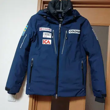 GOLDWIN 여성용 후드 부착 다운 자켓