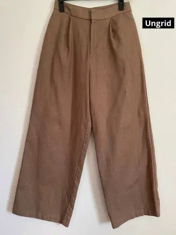 [ 새상품급 ] 언그리드 린넨 혼방 턱 와이드 팬츠 M 사이즈