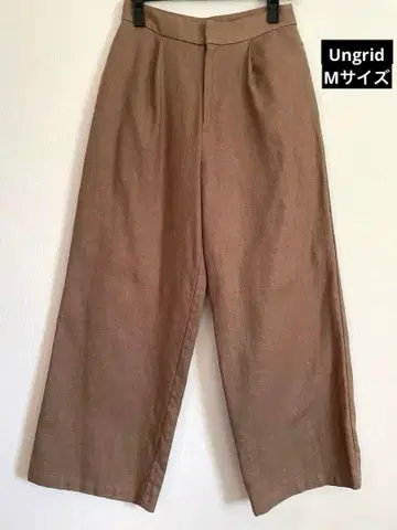 [ 새상품급 ] 언그리드 린넨 혼방 턱 와이드 팬츠 M 사이즈