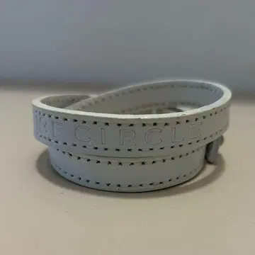 갤러리1950 화이트 가죽 뱅글