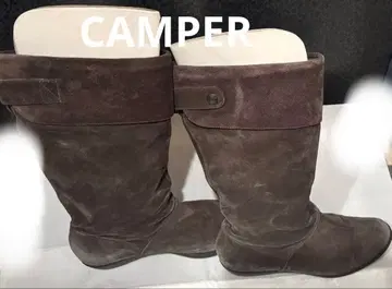 다크 그레이 스웨이드 부츠 몇 회만