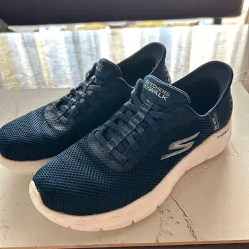 SKECHERS GOwalk 슬립 인즈 네이비 스니커즈 24.5