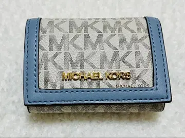 MICHAEL KORS 3단 폴더형 지갑 그레이/블루
