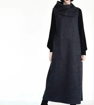 intoca. 오버롤 스커트 사이즈 1 드레스 다크 그레이