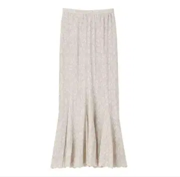 코코딜 모노톤 플라워 플리츠 머메이드 스커트 그레이 M