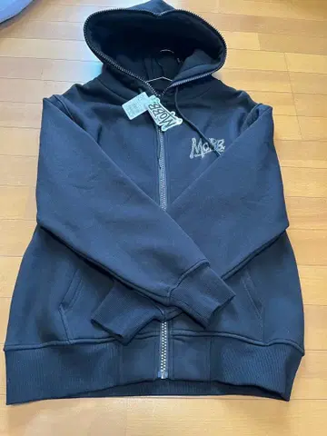 MOBB 블랙 집업 후드티 M