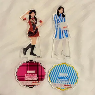 AKB48 웬디즈 마사이가 마유 아크릴 스탠드 2종 세트