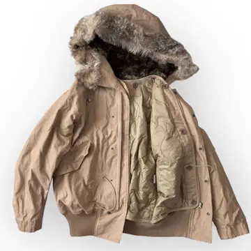 ONE HUNDRED 원헌드레드 밀리터리 점퍼 베이지 S 사이즈