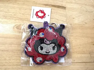 새상품 오사카 만박 먁먁 산리오 쿠로미 키라키라 가죽 키링