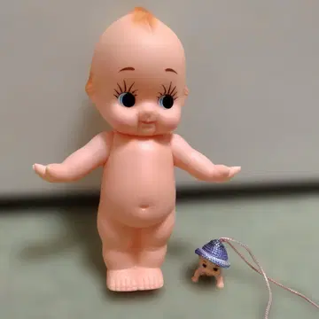 [ 미사용 새상품급 ] 큐피 인형 빨간색 깃털 약 20.6cm