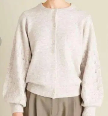 미사용 택 포함 유나이티드 애로우즈 크루넥 니트 가디건