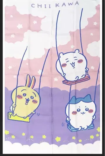 치이카와 (먼작귀) 하치와레 토끼 그네 천막 태피스트리