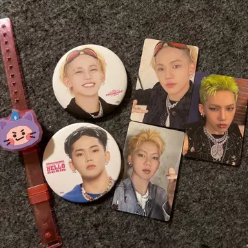 트레저 현석 세트! 트레이딩 카드 캔뱃지 블레스