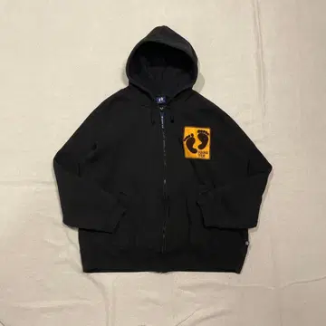 00's Hang ten 집업 래글런 후드티 블랙 L 사이즈