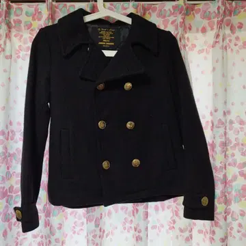 Fidelity JOURNALSTANDARD 블랙 피 코트 골드 버튼