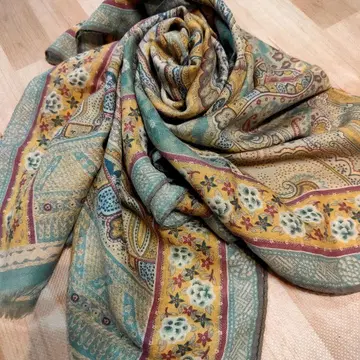 ETRO 페이즐리 무늬 실크&울 대형 스톨 (주말 가격 인하 중)