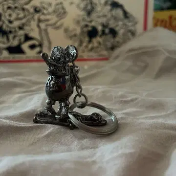 랫 핑 크 메탈 피규어 키체인 RAT FINK 약 5cm