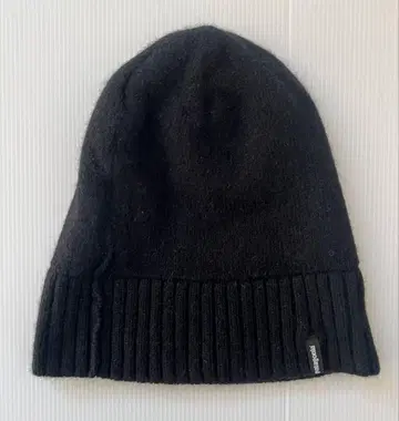 파타고니아 니트 모자 방한 블랙 심플 설산 택