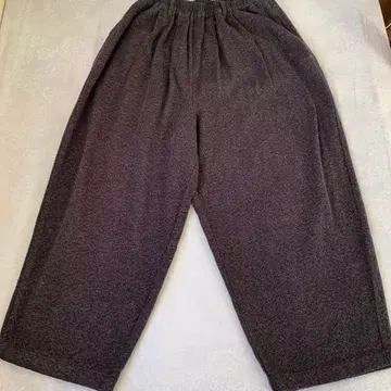 블랙&브라운 트위드풍 폭신폭신 팬츠