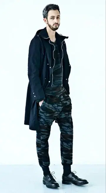 08sircus 폴리에스터 트윌 후드 코트