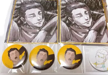 주술회전 게토 스구루 애니메이션전 회옥 편옥 캔뱃지 미니 색지