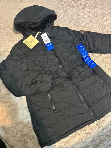 [ BEARPAW ] 새상품 충전솜 퀼트 자켓 퍼 안감 후드 부착