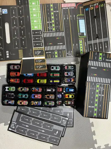 TRUCK 미니카 트럭 박스 블루 풀백카