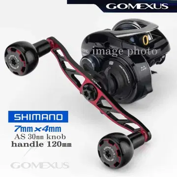 고메쿠사스/시마노 7 x 4/120mm 핸들/블랙 레드/sailor 노브