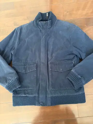 SILAS 사이러스 두툼한 코튼 자켓 보아 안감 블루종