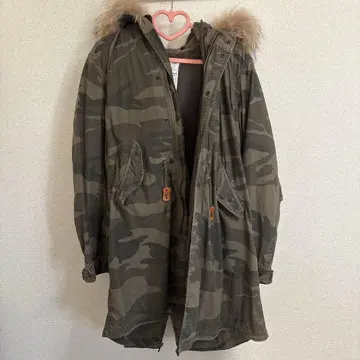 GOA 극한용 카모플라쥬 모즈 코트 y2k