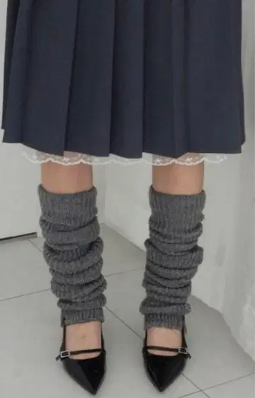 fekete 레이스 플리츠 스커트