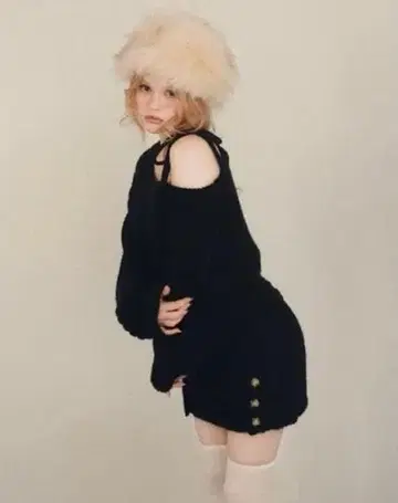 ANDMARY 미아 리본 니트 원피스