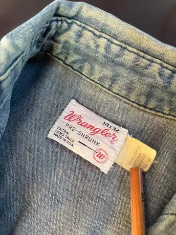 Wrangler 데님 웨스턴 셔츠 70s~80s / USA 제조