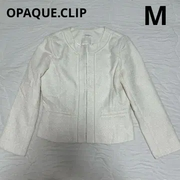 OPAQUE.CLIP 노카라 자켓 아이보리