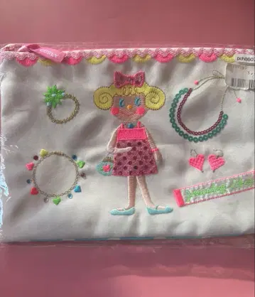 CURLY COLLECTION 여아 자수 파우치