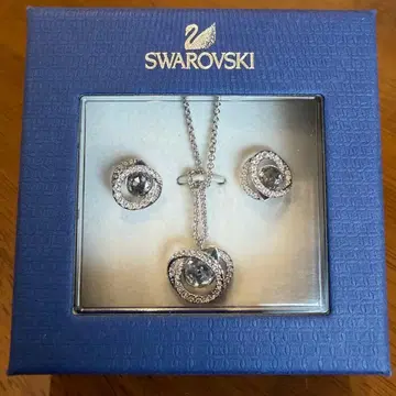 Swarovski 목걸이 귀걸이 세트