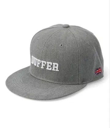 새상품급 DUFFER ORIGINAL FLAT 바이저 캡 그레이