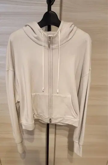 블랑베르 라이트 그레이 집업 후드티