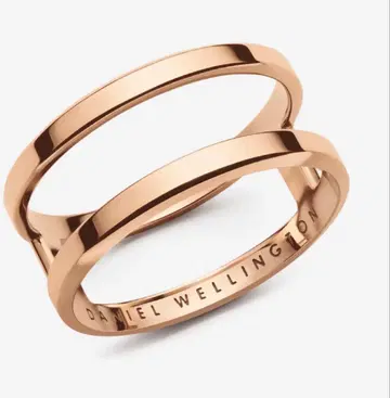 DANIEL WELLINGTON 로즈 골드 이중 반지