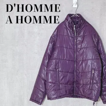 돔아옴 스탠드넥 충전솜 다운 자켓 방한 대책 사이즈 L 퍼플