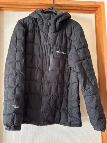 몽벨 이그니스 다운 후드티 블랙 L 사이즈