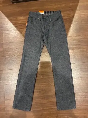 새상품 EDWIN 503 WILD FIRE 그레이 체크 팬츠 29