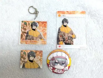 타워 레코드 카페 토가이누의 피 아키라 아크릴 카드 배지 키링 4점 세트
