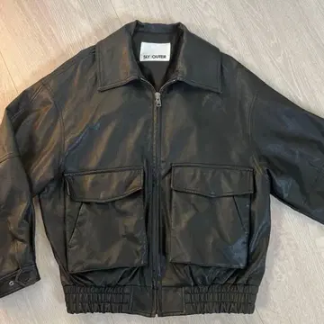 SLY OUTER 블랙 레더 아우터