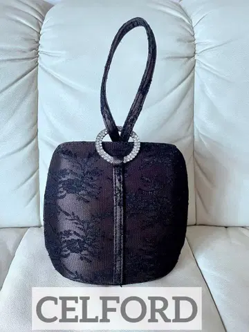 CELFORD 비쥬 버클 레이스 백 결혼식 피로연 레이스 백