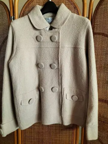 새상품급 L'Emission 베이지 더블 브레스트 자켓