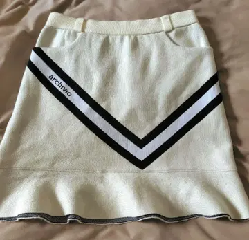 아르치비오 니트 스커트 머메이드 Size38 화이트
